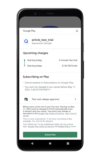 Google Play Billing Library 5.0